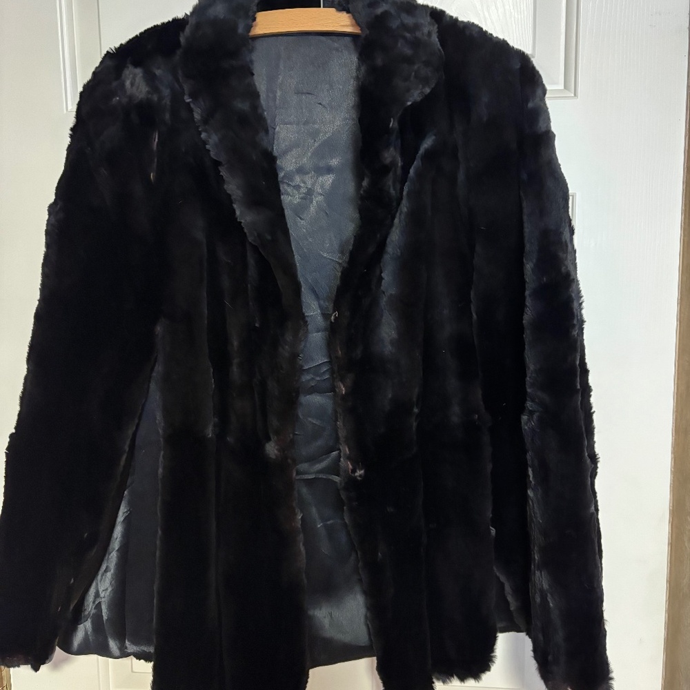 Vintage Fur Wrap, Stole Cape Perfect for Craft Projects